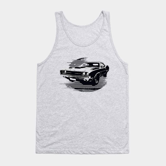 Muscle car Tank Top by DragonDream